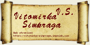 Vitomirka Šimpraga vizit kartica